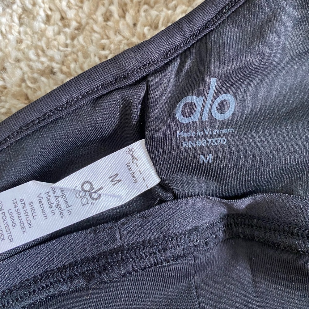 ALO YOGA Black Sports Bra - Picture 2 of 2
